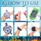 16 Pcs Summer Diamond Art Painting Magnets Sea Mandala Turtle Refrigerator Magnets Sticker Ocean Diamond Art Kits for Adults Gift Fridge DIY Summer Decorations